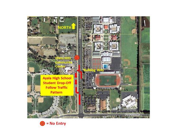 Map of Chino Hills Community Park and part of Ayala High school site Map of Chino Hills Community Park and part of Ayala High school site